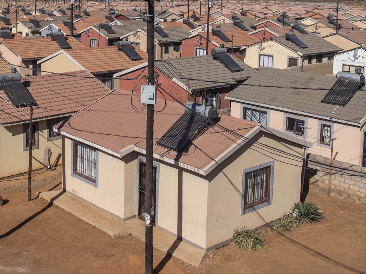 solar geyser instalations on RDp houses – Photo DelwynVerasamy